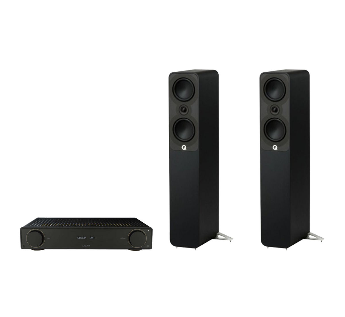 ARCAM A5+ Radia Plus Amplifier + Q Acoustics 5040 Floor Standing Speakers Package and 5 metres Classic 79 Strand