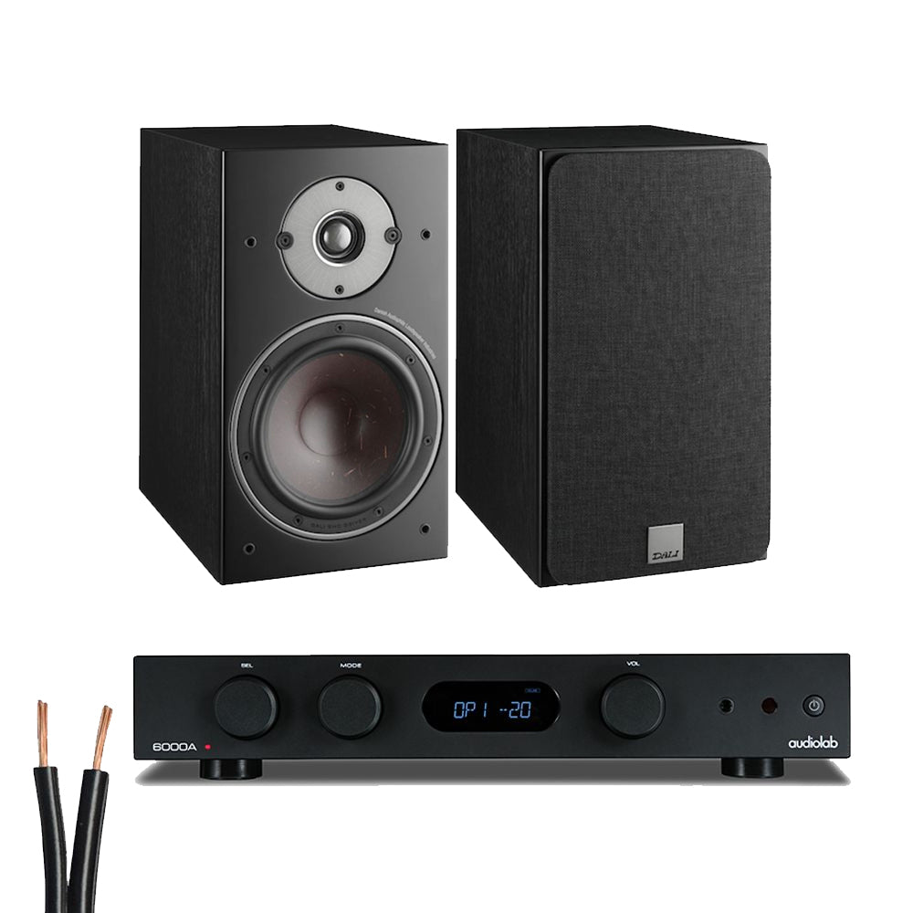 Audiolab 6000A Mk2 - Integrated Amplifier + Dali Oberon 3 Bookshelf Speaker