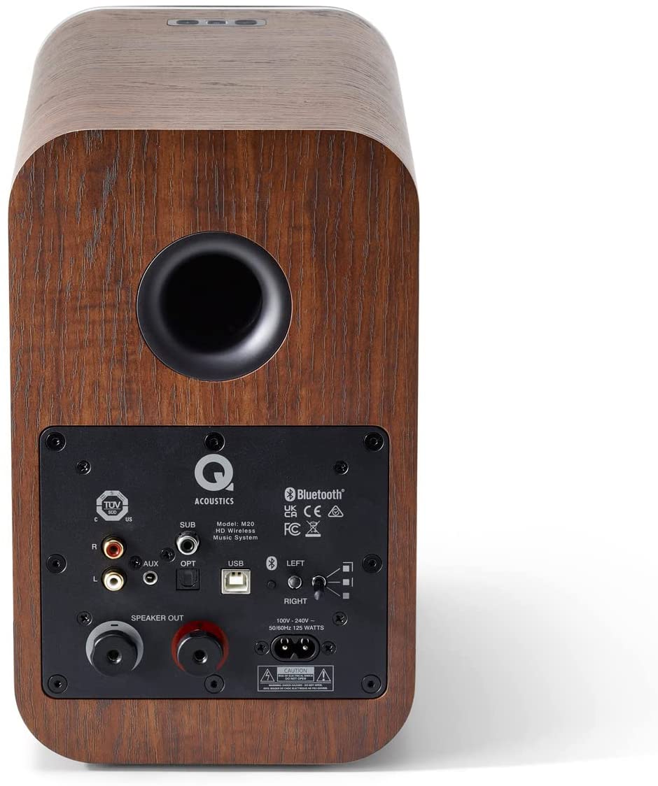 Q Acoustic M20 HD Wireless Music System Speakers Walnut - OPENBOX
