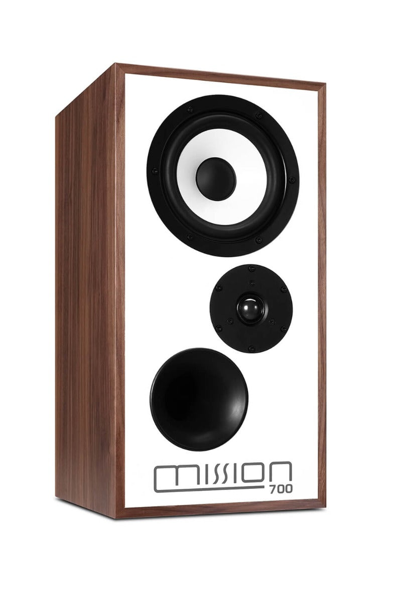 Mission 700 Bookshelf Speakers With Stands - Walnut