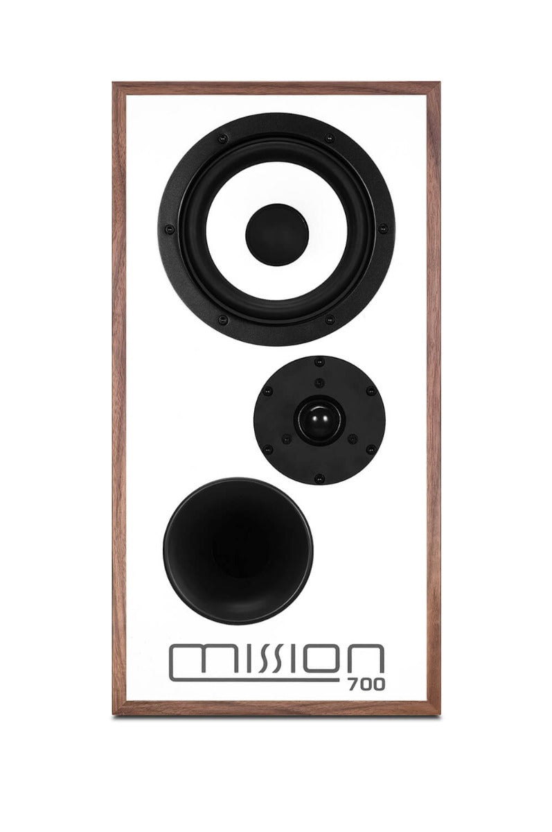 Mission 700 Bookshelf Speakers With Stands - Walnut