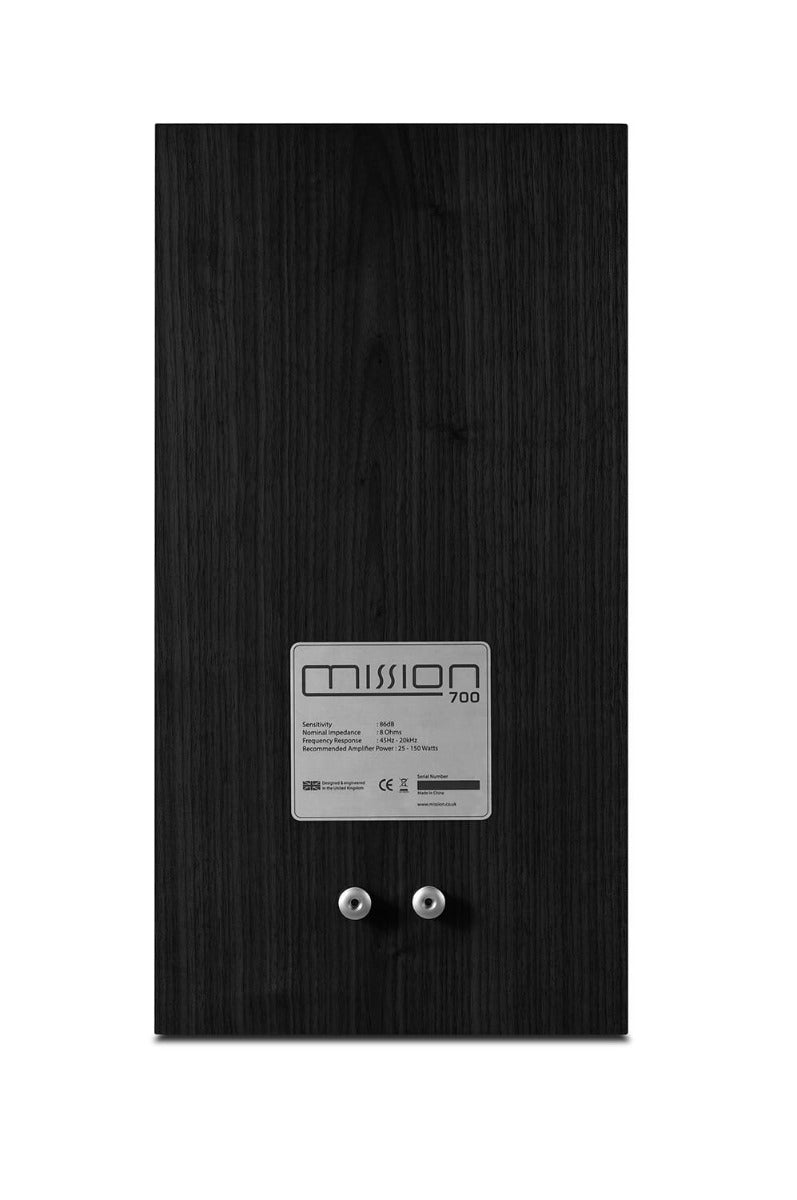 Mission 700 Bookshelf Speakers With Stands - Black