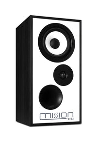 Mission 700 Bookshelf Speakers With Stands - Black