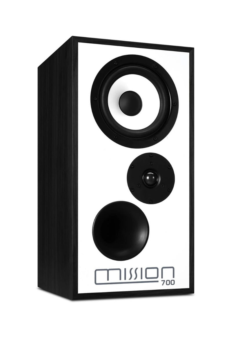 Mission 700 Bookshelf Speakers With Stands - Black