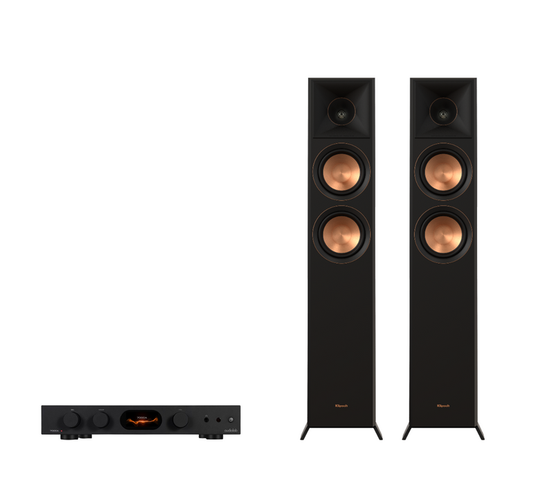 Audiolab 7000A Integrated Amplifier + Klipsch RP-5000F II Floor Standing Speakers Package and 5 metres Classic 79 Strand