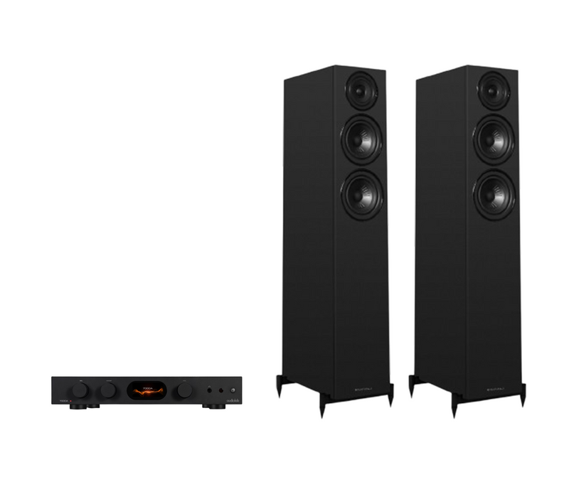 Audiolab 7000A Integrated Amplifier + Wharfedale Diamond 12.3i Floor Standing Speakers Package and 5 metres Classic 79 Strand