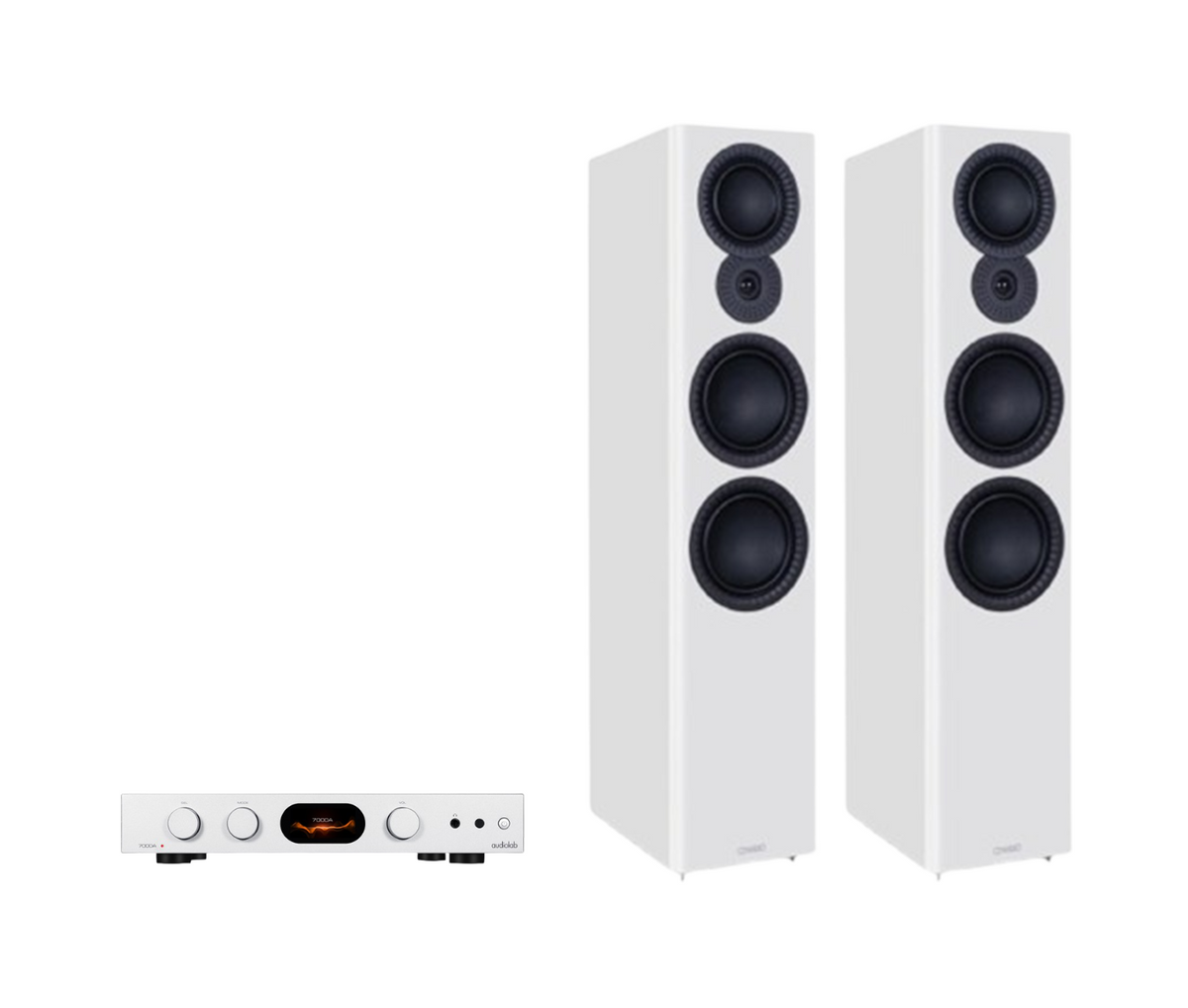Audiolab 7000A Integrated Amplifier + Mission LX-6 MKII Floor Standing Speakers Package and 5 metres Classic 79 Strand