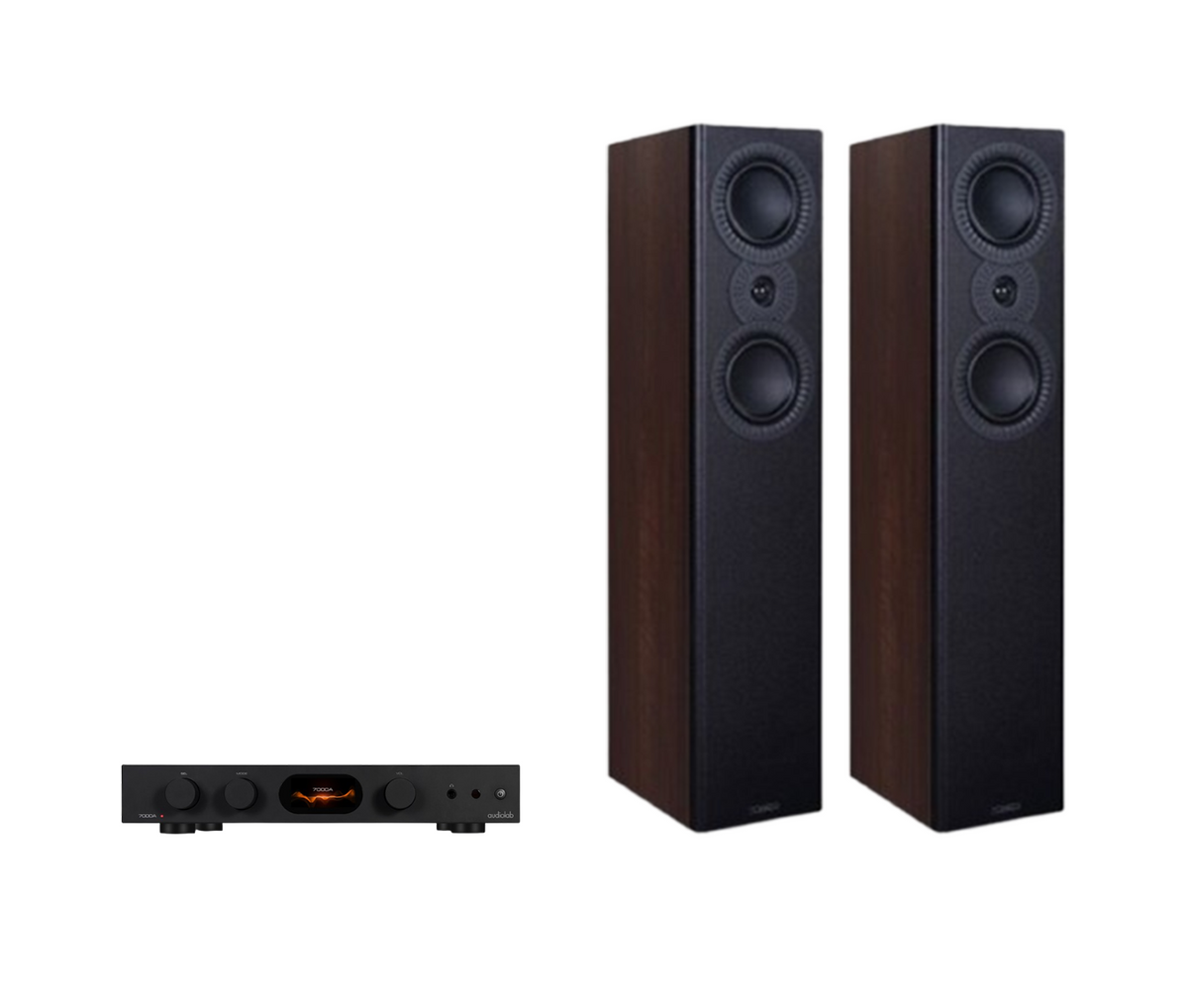 Audiolab 7000A Integrated Amplifier + Mission LX-5 MKII Floor Standing Speakers Package and 5 metres Classic 79 Strand
