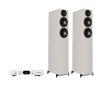 Audiolab 7000A Integrated Amplifier + Wharfedale Diamond 12.4i Floor Standing Speakers Package and 5 metres Classic 79 Strand
