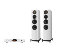 Audiolab 7000A Integrated Amplifier + Wharfedale Evo 5.3 Floor Standing Speakers Package and 5 metres Classic 79 Strand
