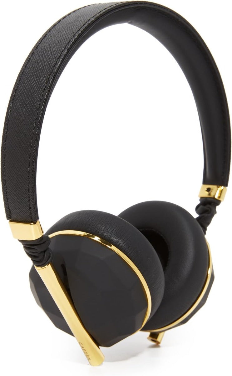 Caeden Linea Nº10 Bluetooth Wireless On Ear Carbon & Gold Headphones