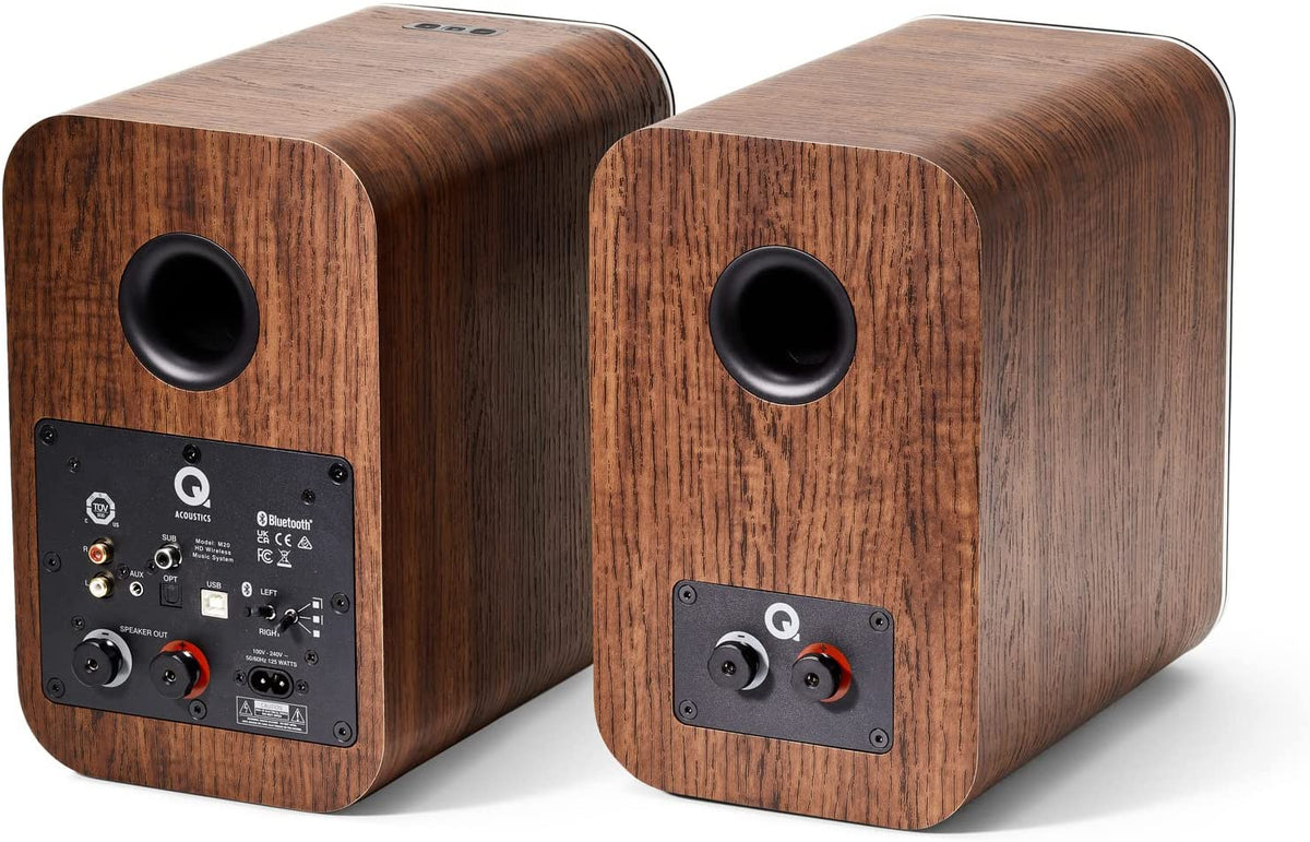 Q Acoustic M20 HD Wireless Music System Speakers Walnut - OPENBOX