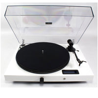 Pro-Ject Juke Box E All-in-one Bluetooth Turntable + Kanto YU Passive 6 Bundle in White