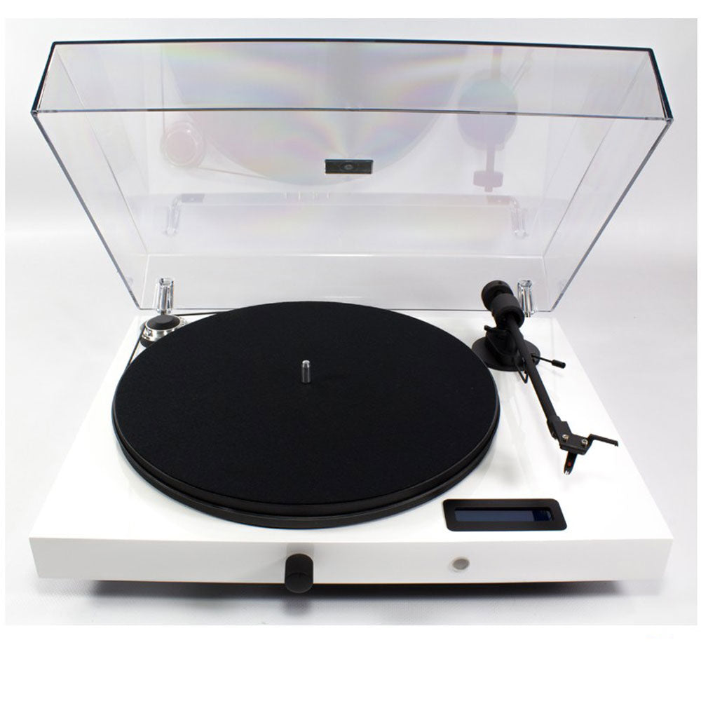 Pro-Ject Juke Box E All-in-one Bluetooth Turntable + Kanto YU Passive 6 Bundle in White