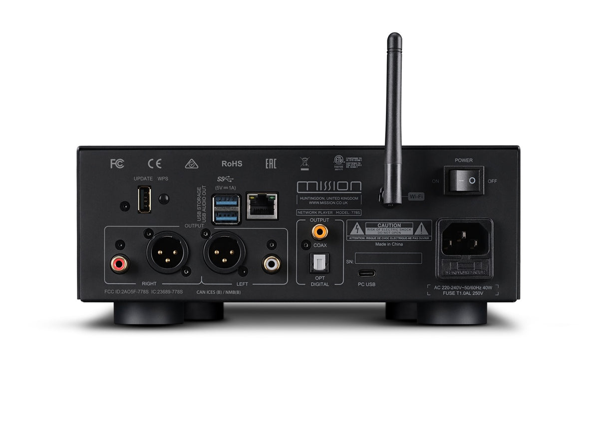 Mission 778S Streamer & 778CDT CD Transport Bundle – Black