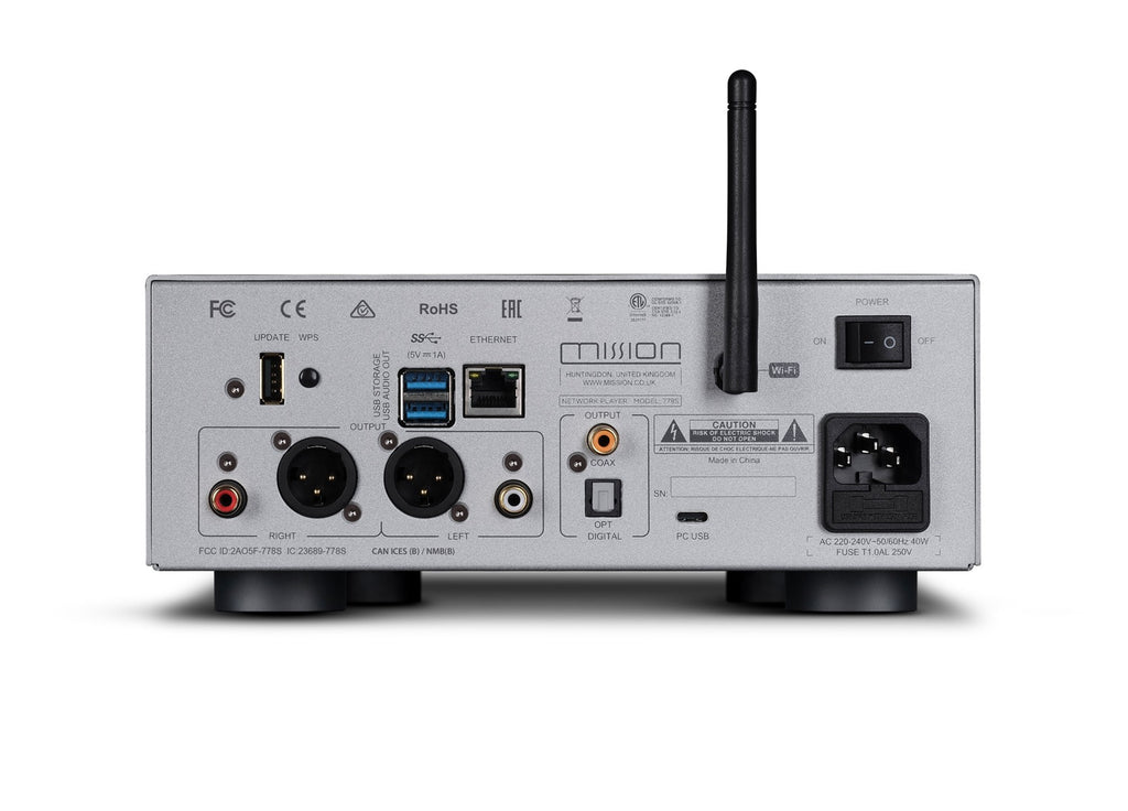 Mission 778S Wireless Music Streamer – Silver