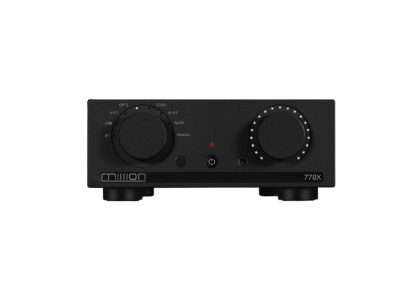 Mission 778X Stereo Amplifier + Mission 700 Bookshelf Speakers with Mission 700 Stands