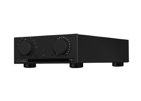 Mission 778X Stereo Amplifier + Mission 700 Bookshelf Speakers with Mission 700 Stands