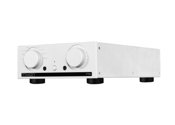 Mission 778X Stereo Amplifier + Mission 700 Bookshelf Speakers with Mission 700 Stands