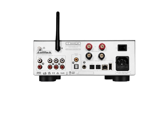 Mission 778X Stereo Amplifier + Mission 700 Bookshelf Speakers with Mission 700 Stands