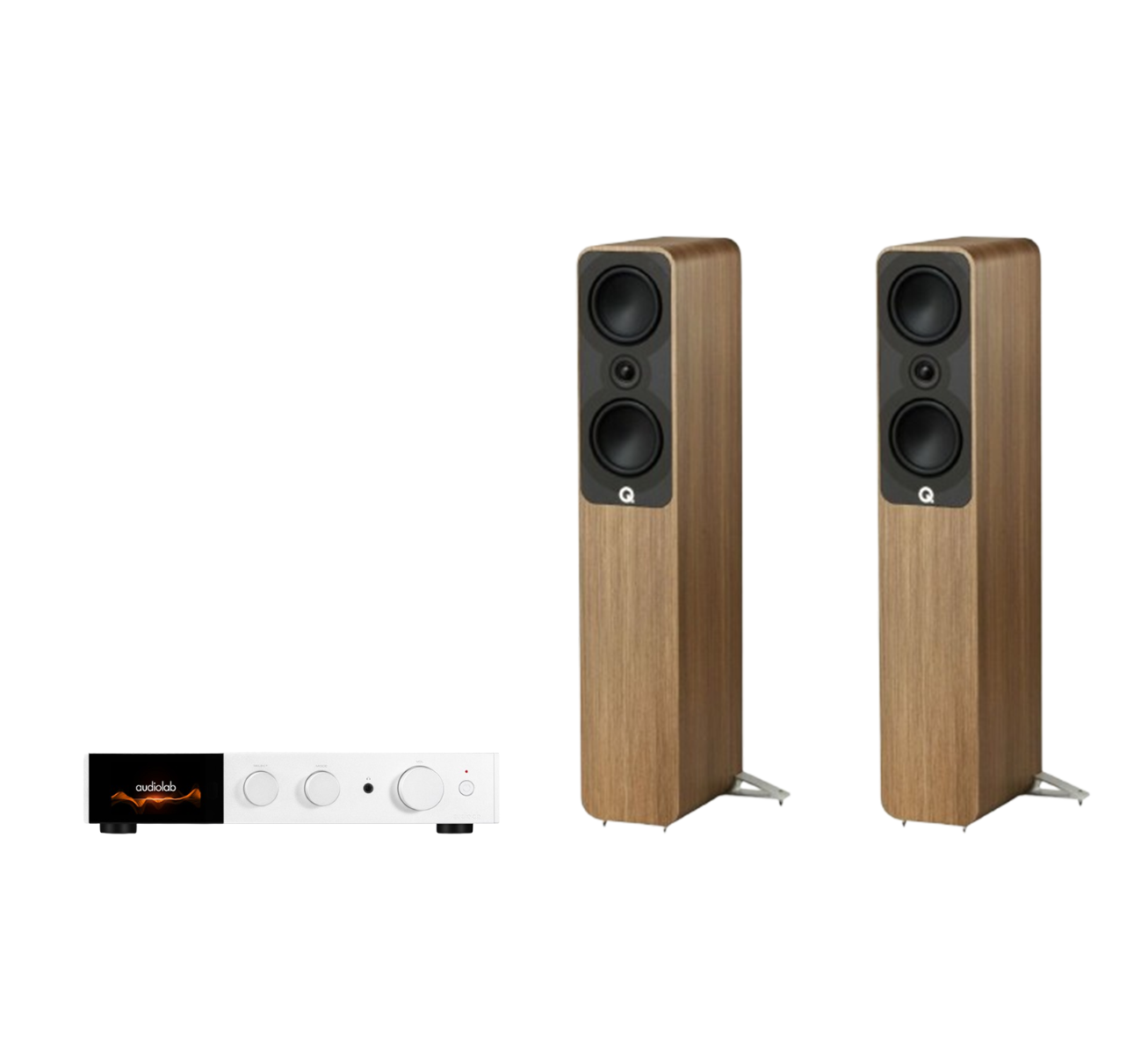 Audiolab 9000A Integrated Amplifier + Q Acoustics 5040 Floor Standing Speakers Package and 5 metres Classic 79 Strand