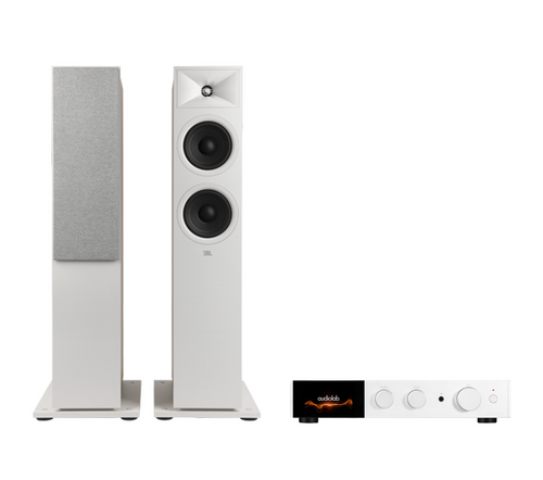 Audiolab 9000A Integrated Amplifier + JBL Stage 280F Floor Standing Speakers Package and 5 metres Classic 79 Strand