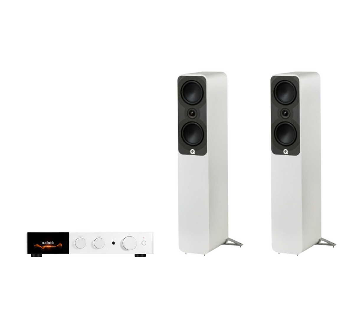 Audiolab 9000A Integrated Amplifier + Q Acoustics 5040 Floor Standing Speakers Package and 5 metres Classic 79 Strand