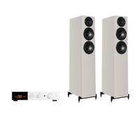Audiolab 9000A Integrated Amplifier + Wharfedale Diamond 12.3i Floor Standing Speakers Package and 5 metres Classic 79 Strand