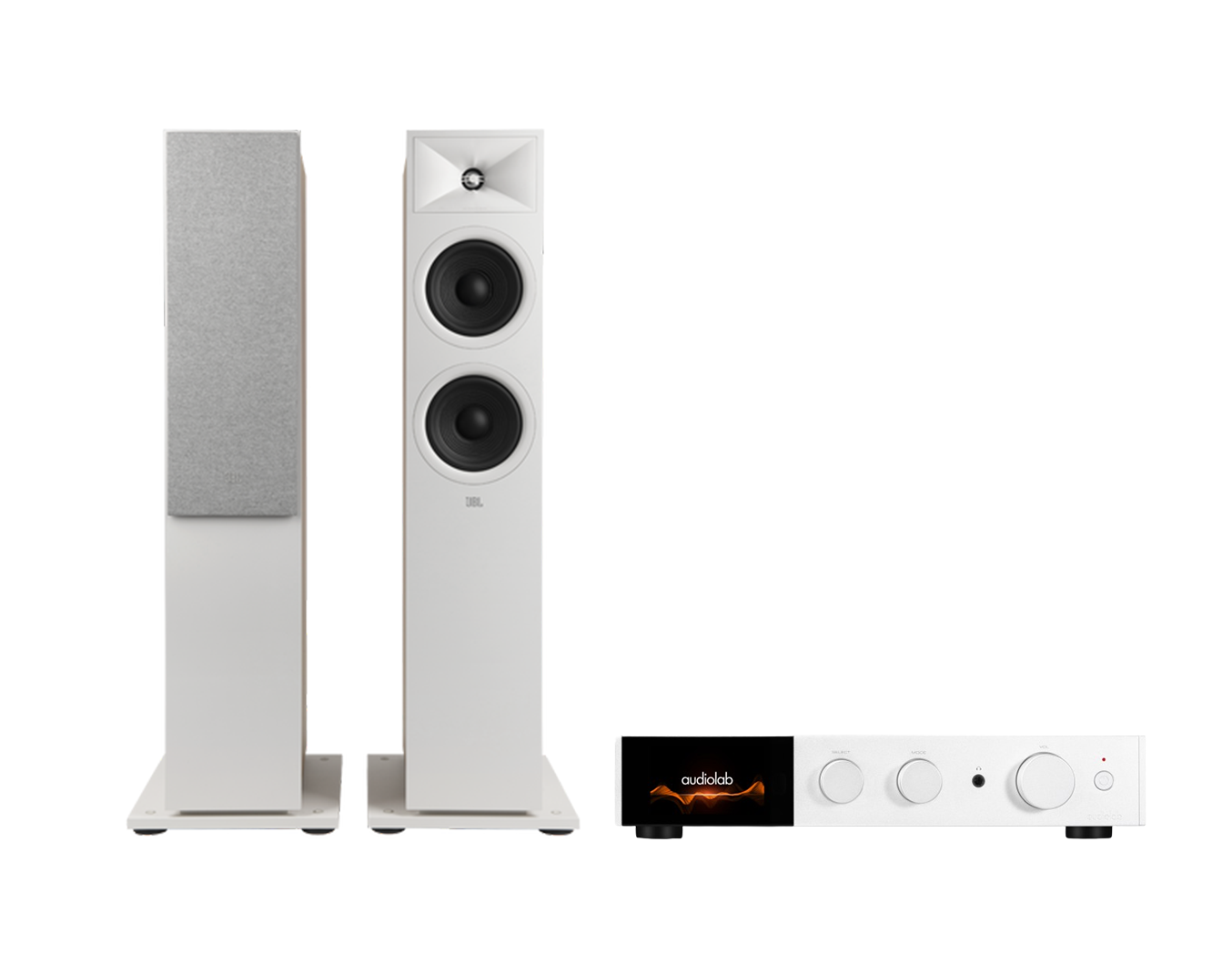 Audiolab 9000A Integrated Amplifier + JBL Stage 260F Floor Standing Speakers Package and 5 metres Classic 79 Strand