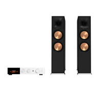 Audiolab 9000A Integrated Amplifier + Klipsch R-800F Floor Standing Speakers Package and 5 metres Classic 79 Strand