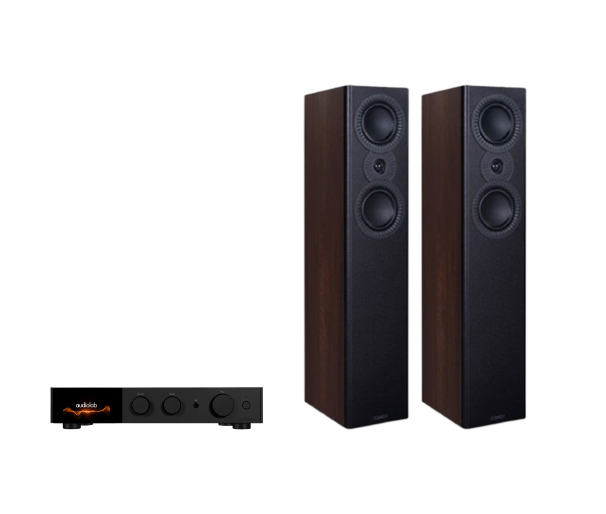 Audiolab 9000A Integrated Amplifier + Mission LX-4 MKII Floor Standing Speakers Package and 5 metres Classic 79 Strand