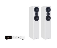 Audiolab 9000A Integrated Amplifier + Mission LX-5 MKII Floor Standing Speakers Package and 5 metres Classic 79 Strand