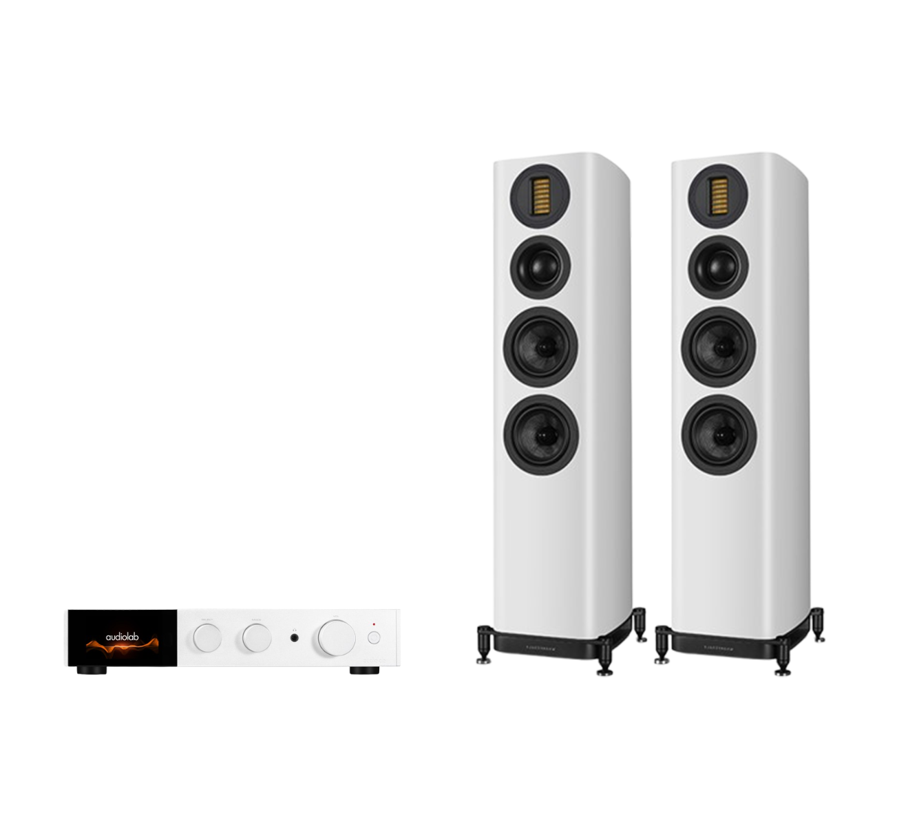 Audiolab 9000A Integrated Amplifier + Wharfedale Evo 5.3 Floor Standing Speakers Package and 5 metres Classic 79 Strand