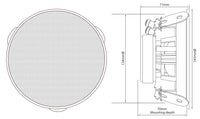 ADASTRA SL4 - 4" Slimline Ceiling Speakers Pair