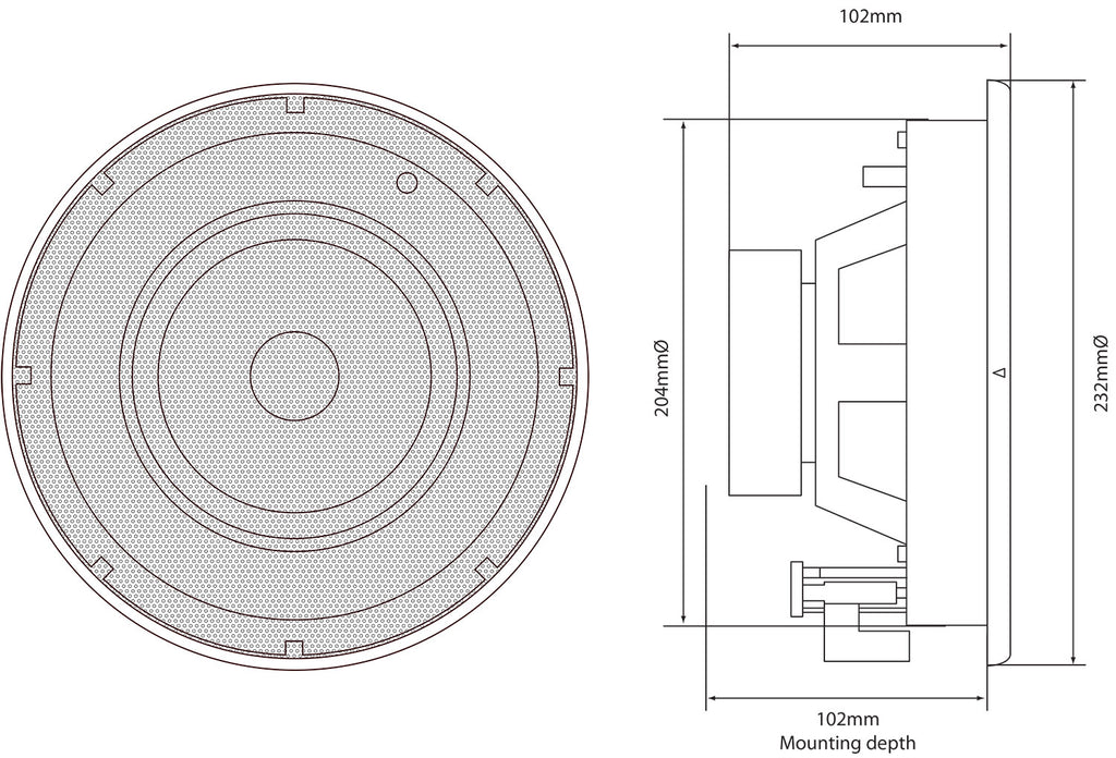 ADASTRA SL6 Series - 6.5" Slimline Ceiling Speakers Pair