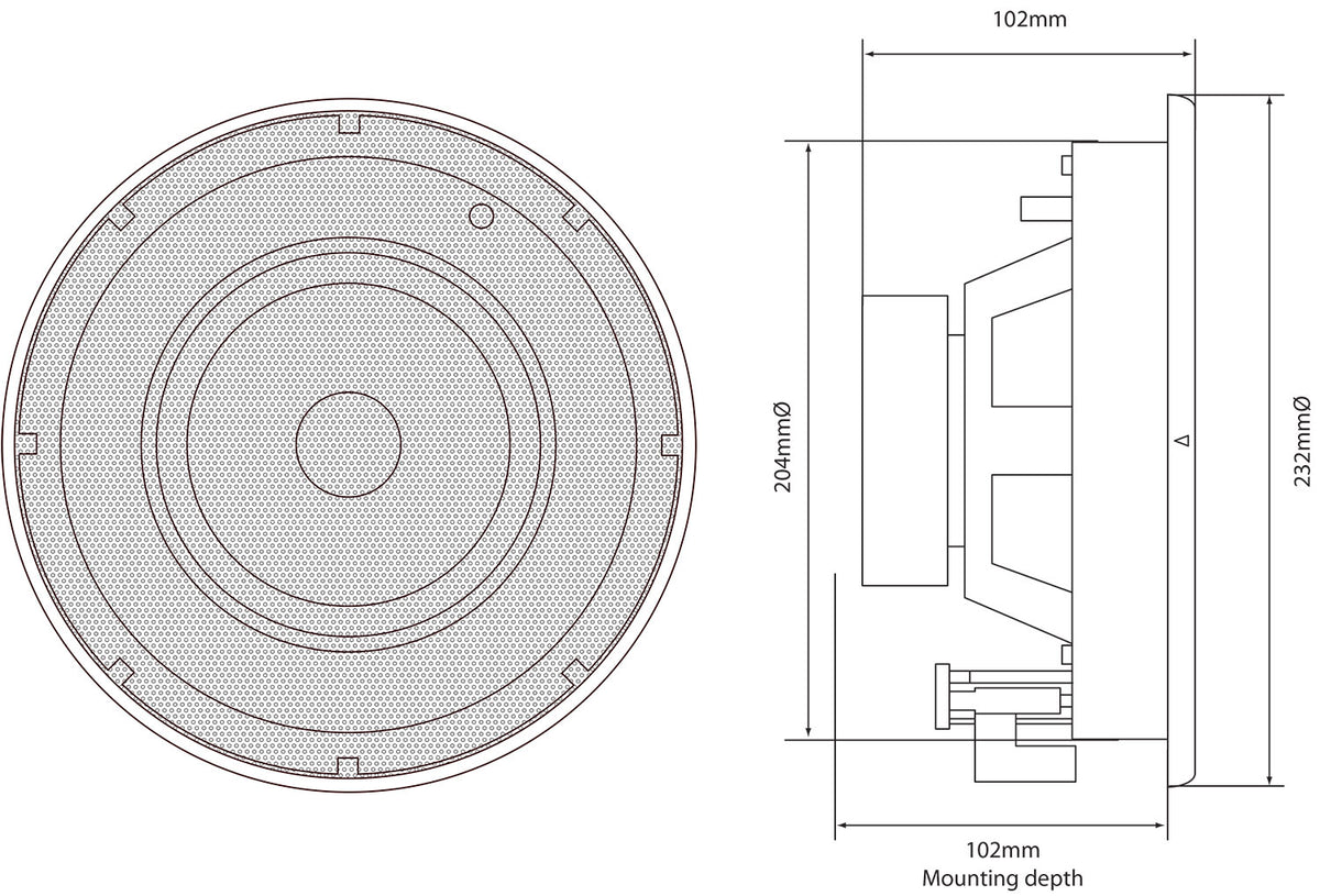 ADASTRA SL6 Series - 6.5" Slimline Ceiling Speakers Pair
