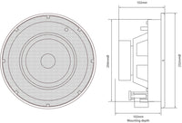 ADASTRA SL6 Series - 6.5" Slimline Ceiling Speakers Pair