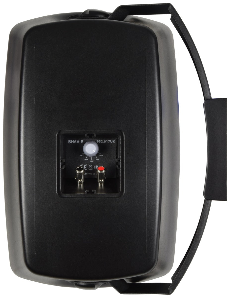 Adastra BH6V IP44 Rated Speakers 100V - Black (Single) With Brackets