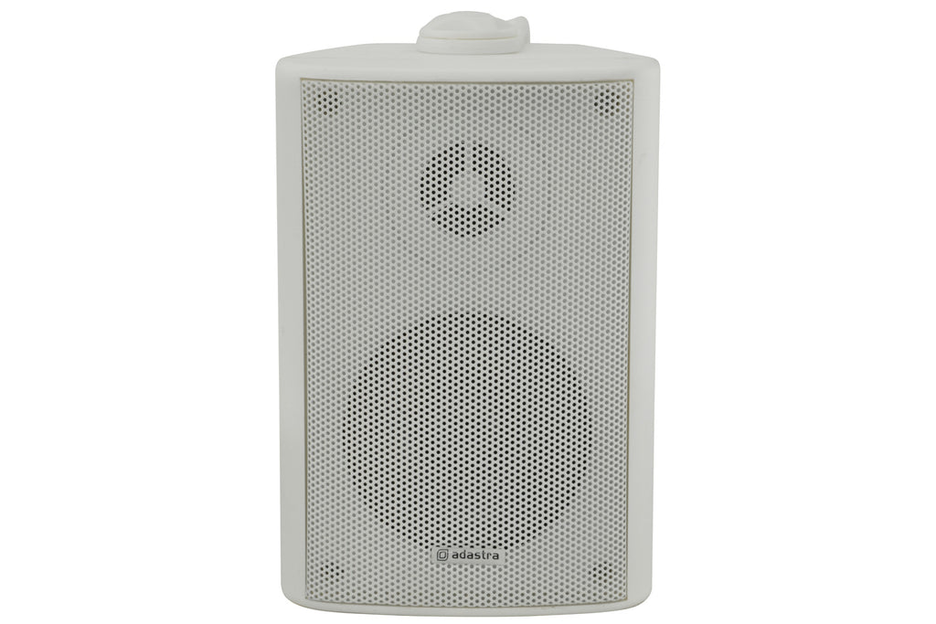 4 x 3" BC3V 100V Wall Speaker Package + Adastra UM30 BT / USB Media Amplifier + Wiring in White
