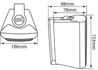 4 x 3" BC3V 100V Wall Speaker Package + Adastra UM30 BT / USB Media Amplifier + Wiring in White