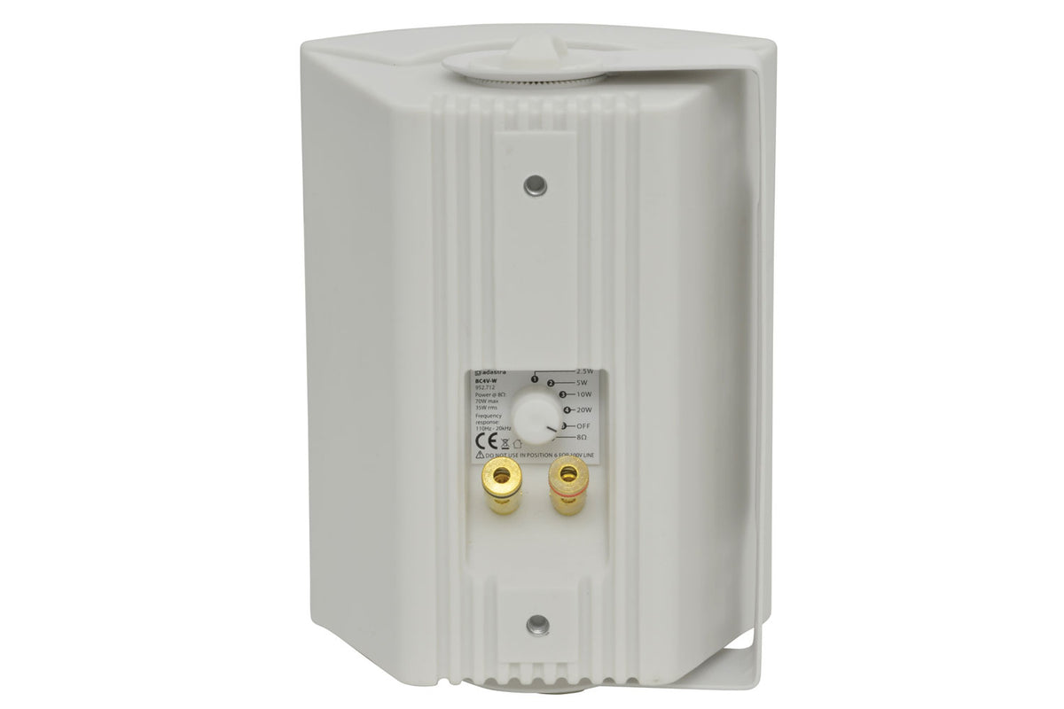 Adastra BC4V Wall Hanging Indoor Speakers 100V - White (Single)
