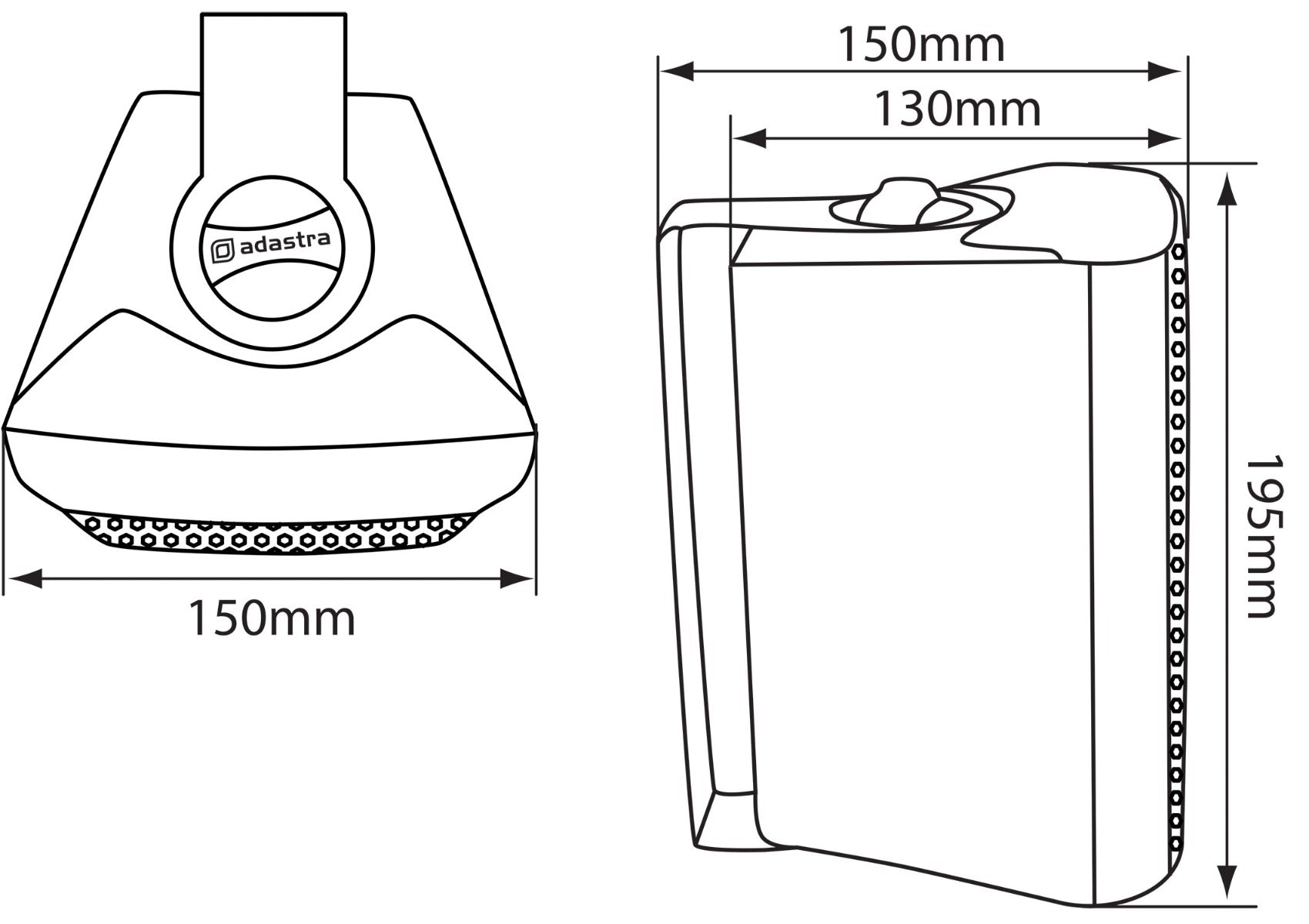 Adastra BC4V Wall Hanging Indoor Speakers 100V - White (Single)