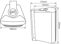 Adastra BC5V Wall Hanging Indoor Speakers 100V - White (Single)