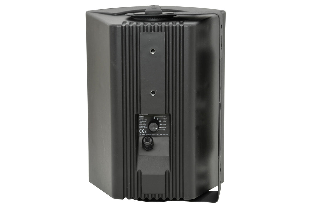 Adastra BP6V Wall Hanging Weatherproof Speakers 100V - Black (Single)