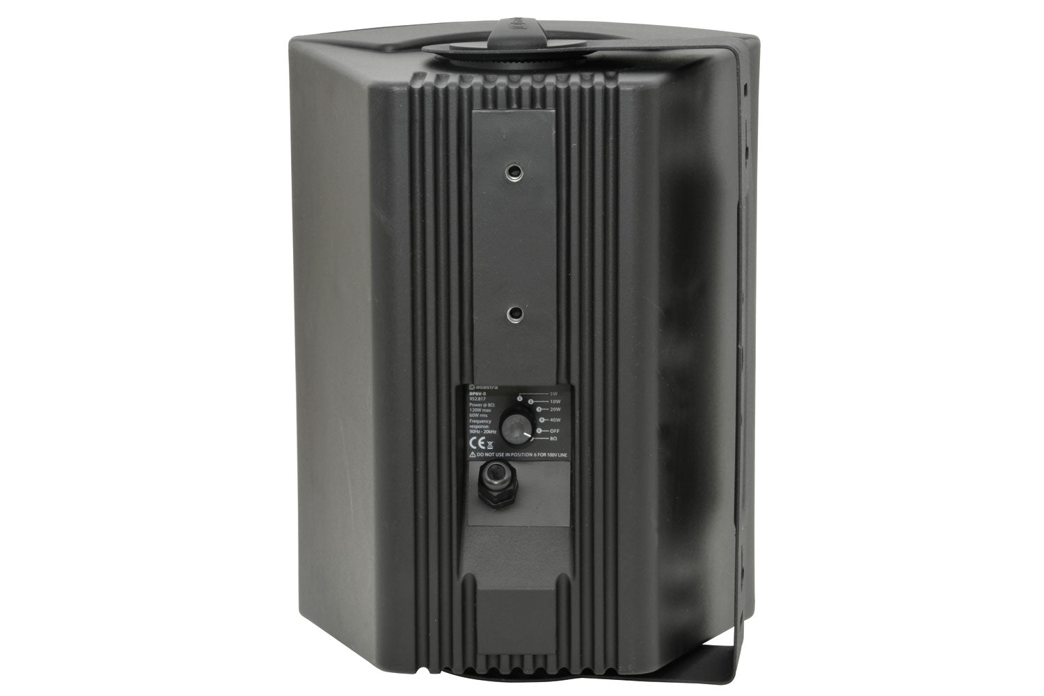 Adastra BP6V Wall Hanging Weatherproof Speakers 100V - Black (Single)
