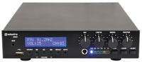 8 x 3" BC3V 100V Wall Speaker Package + Adastra UM60 BT / USB Media Amplifier + Wiring in White