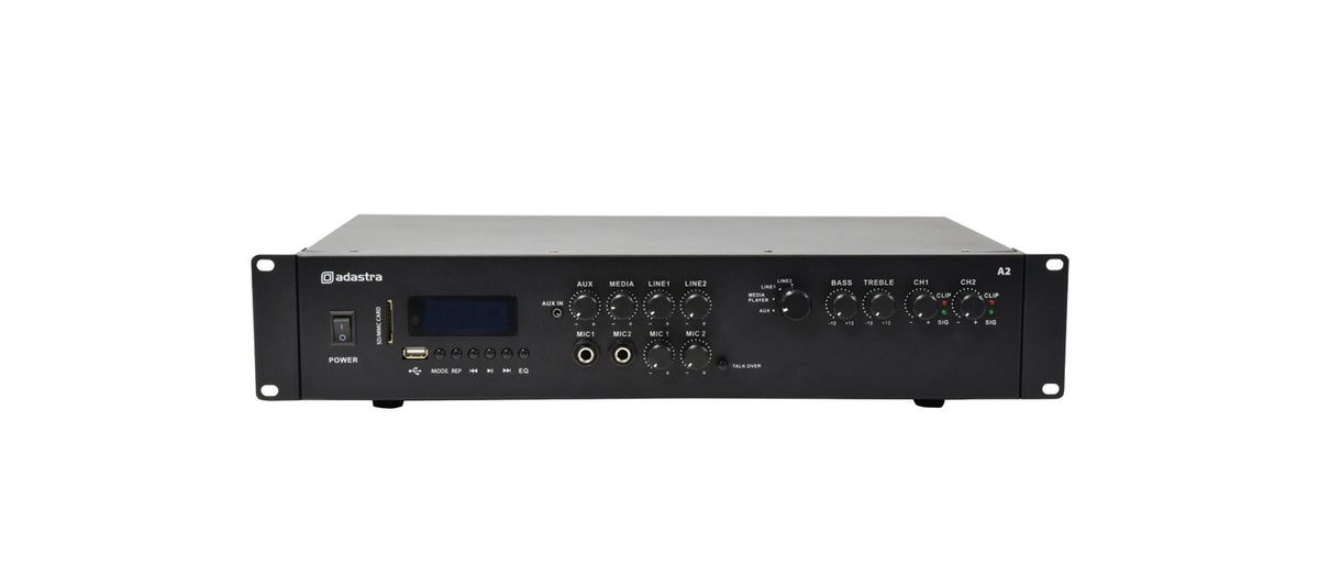 Adastra A2 Stereo PA Amplifier 2 x 200W