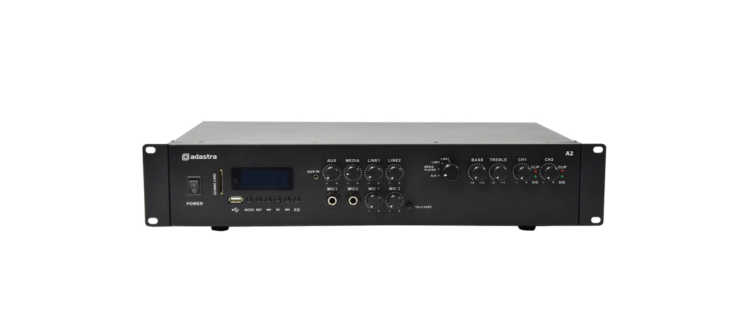 Adastra A2 Stereo PA Amplifier 2 x 200W
