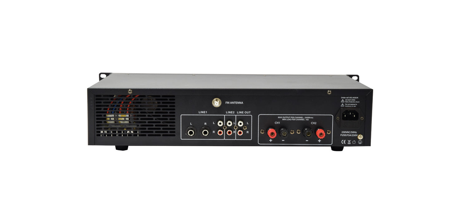 Adastra A2 Stereo PA Amplifier 2 x 200W