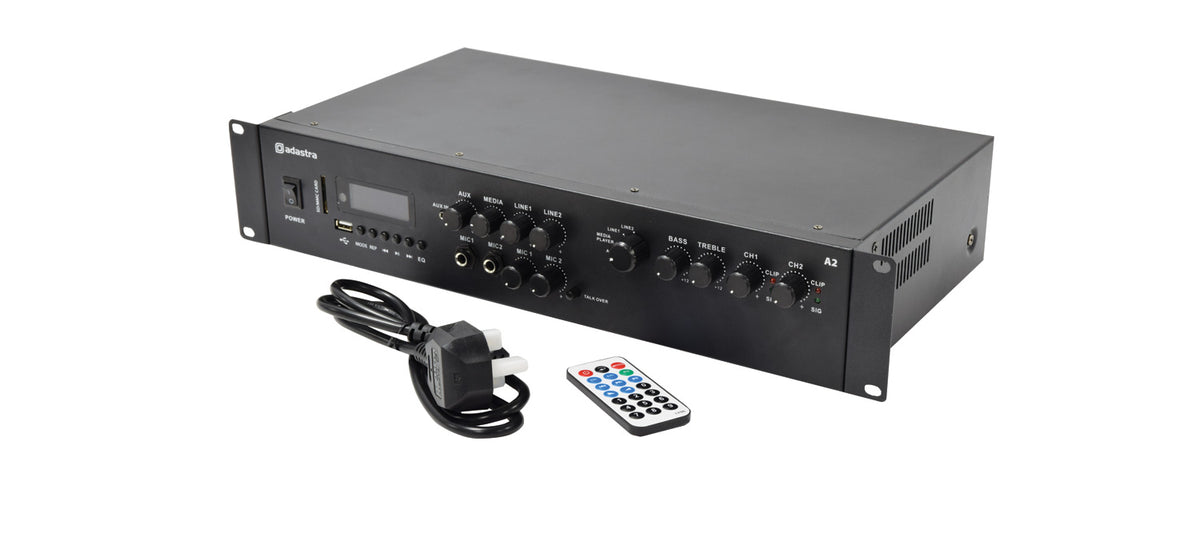 Adastra A2 Stereo PA Amplifier 2 x 200W